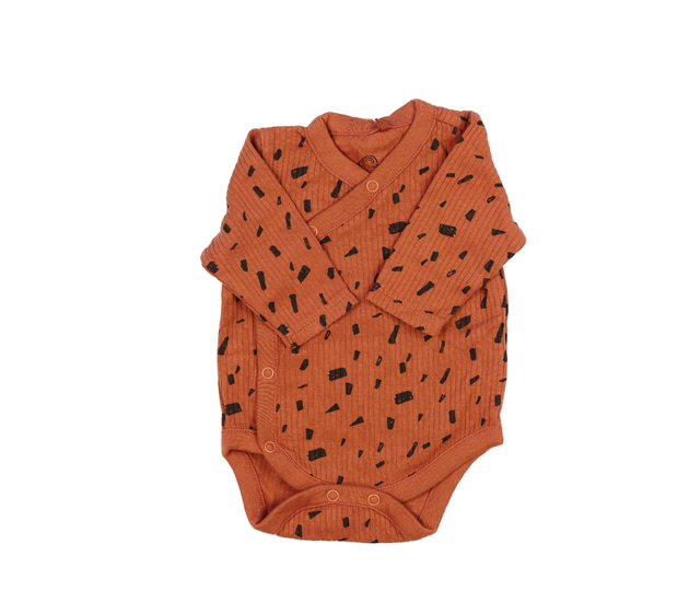 Hnědé vzorované body Next