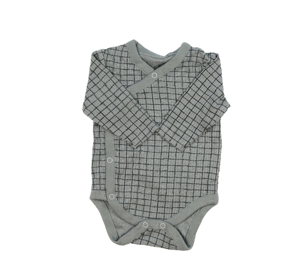 Šedé pruhované body Next