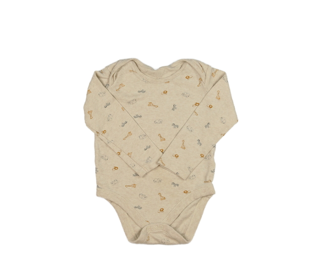 Hnědé melírované body se zvířátky F&F