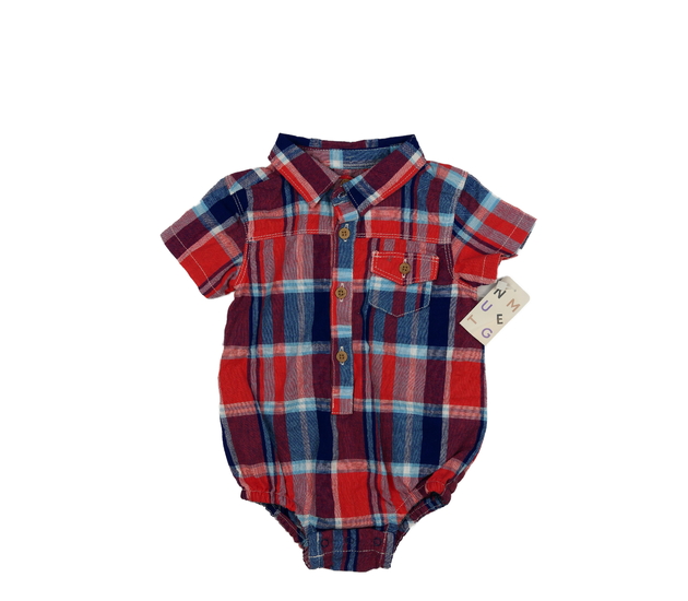 Nové oranžovo-modré kostkované body Nutmeg