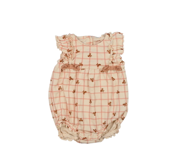 Hnědé body s volánky a mašlemi Next