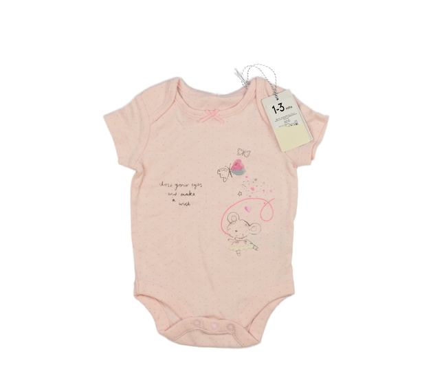 Nové růžové body s myškou Mothercare