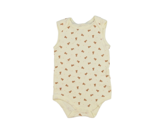 Světle žluté body s medvědy Tu