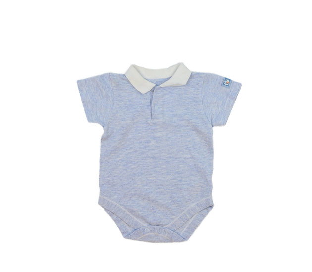 Modré melírované body s límečkem M&S