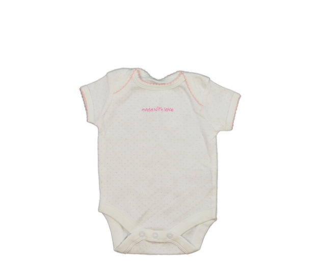 Bílé body s růžovými kolečky Mothercare