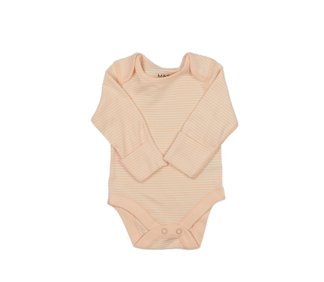 Růžovo-bílé pruhované body M&S
