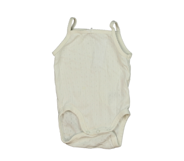 Bílé madeirové tílkové body H&M