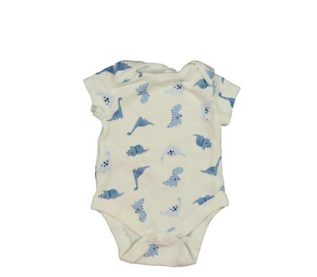 Bílé body s modrými dinosaury Primark 