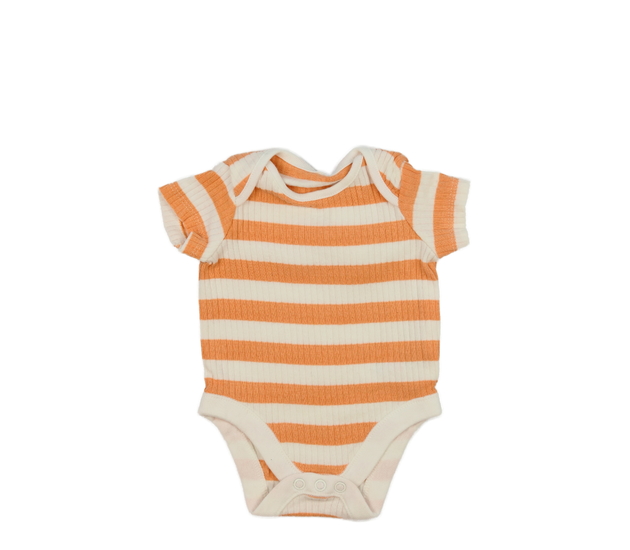 Oranžovo-krémové pruhované body F&F