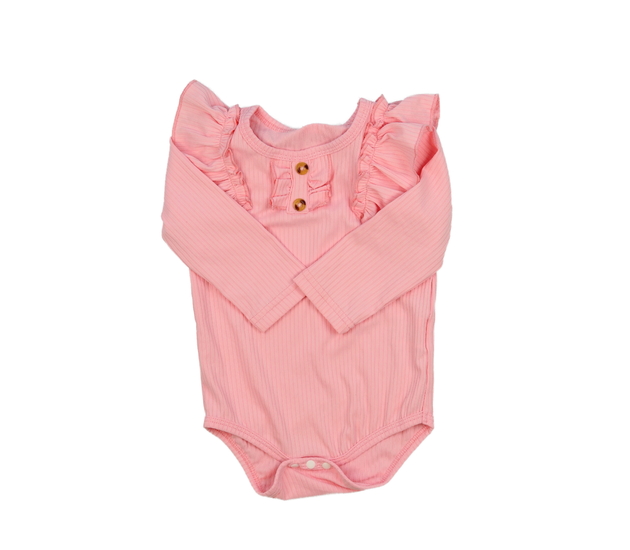 Růžové body s volánky 
