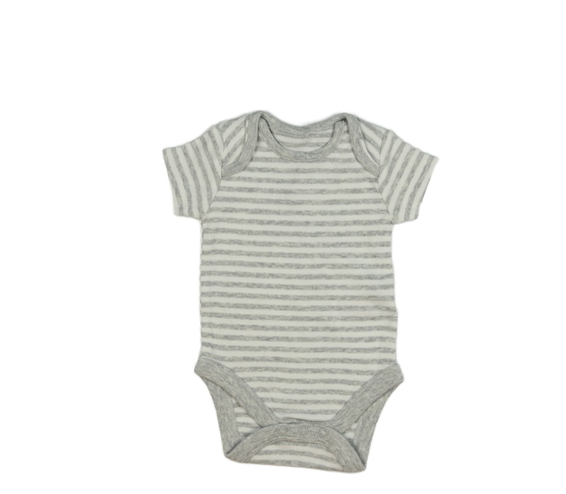 Bílo-šedé pruhované body Mothercare