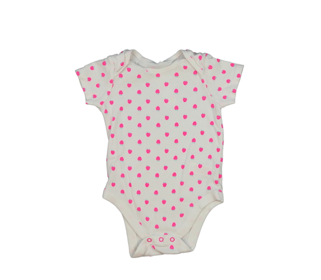 Bílé body s jahodami F&F