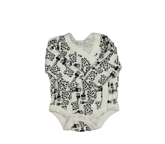 Bílé body se žirafami 2,5-3,4 kg