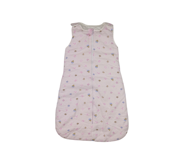 Růžový teplejší spací pytel s obrázky 