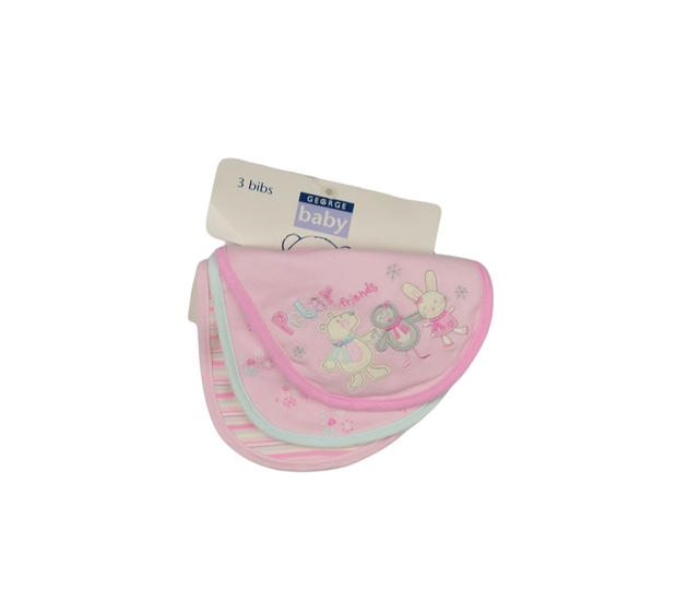 Nové růžové bryndáky 3 ks 