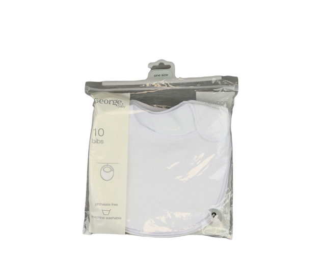 Nové bílé bryndáky 10 ks George