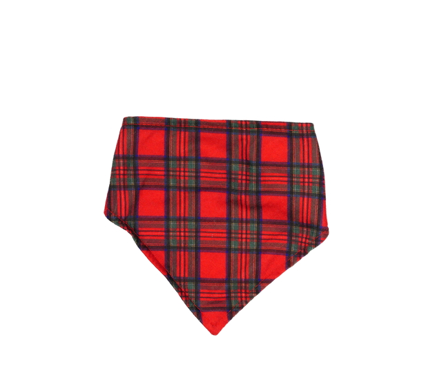 Červený kostkovaný bryndák