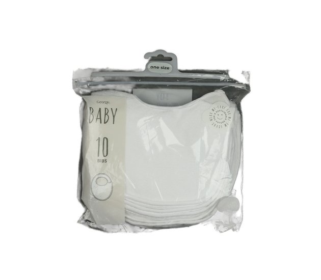 Nové bílé bryndáky 10 ks George