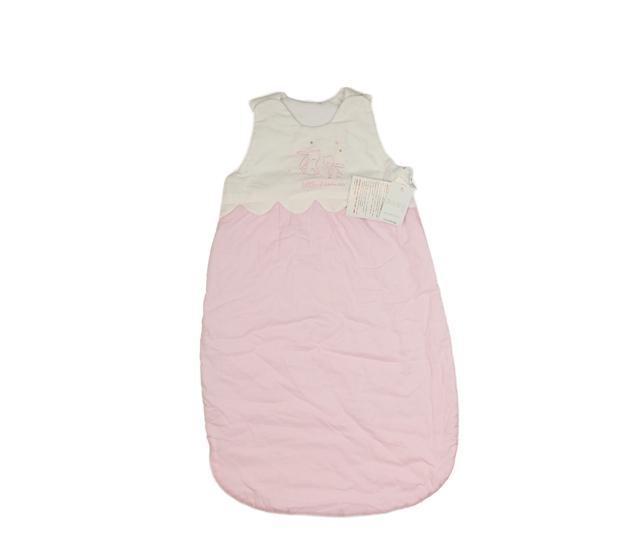 Nový růžovobílý spací pytel se zajíčky 