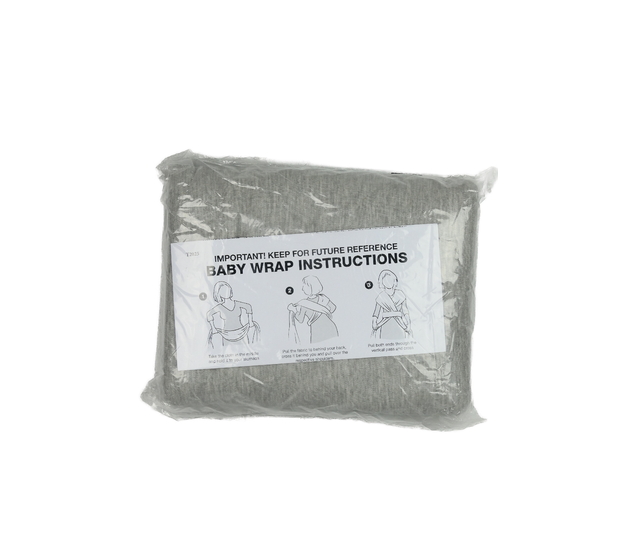 Nový šedý melírovaný zavinovací šátek do 15 kg