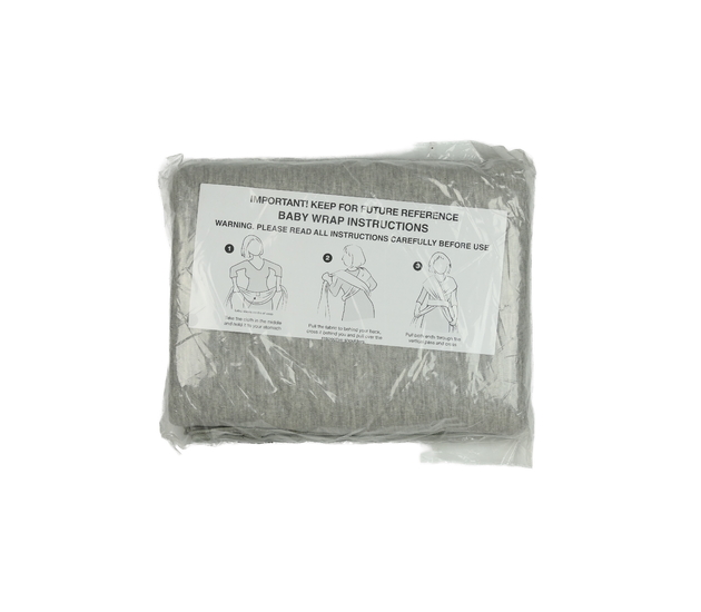 Nový šedý melírovaný zavinovací šátek do 15 kg