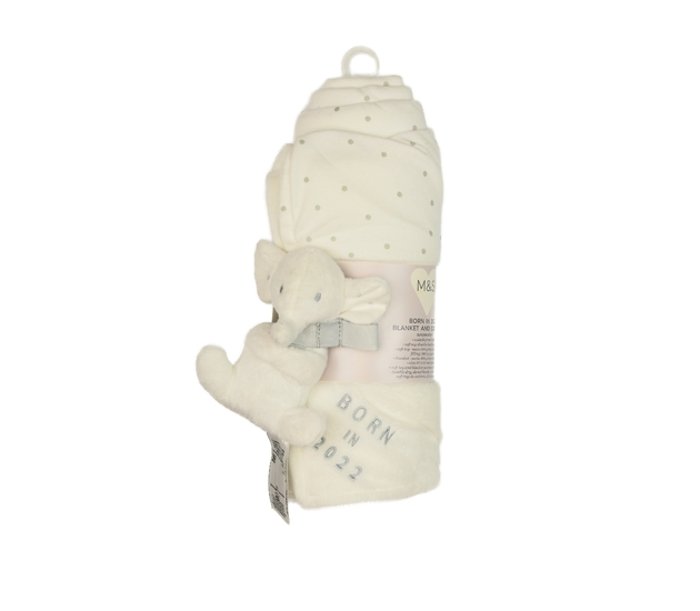 Nová krémová dečka s plyšáčkem M&S