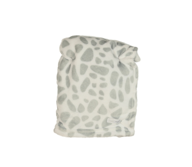 Šedá vzorovaná dečka 75x90 cm