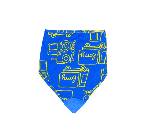 Modrý bryndák s traktorem 