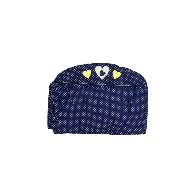 Ochranný mantinel do postele modro-bílý