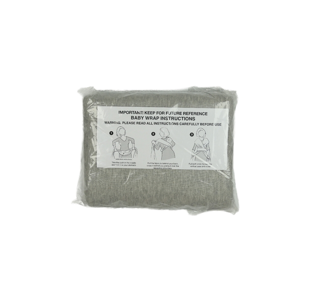 Nový šedý melírovaný zavinovací šátek do 15 kg