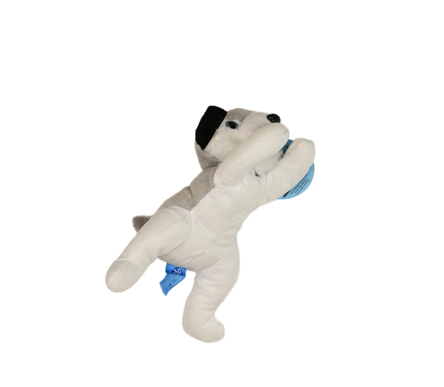 Nový plyšák ležící pejsek délka 23 cm 