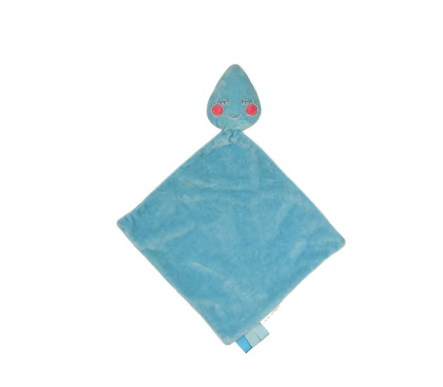 Modrý chrastící usínáček kapka vody 