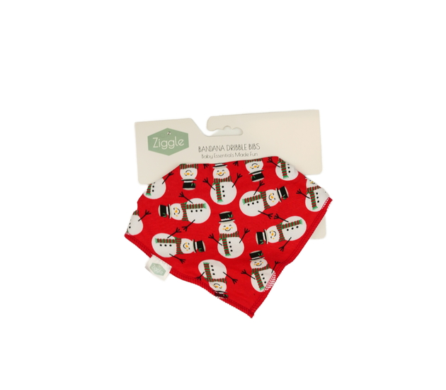 Nový bryndák se sněhuláky červený