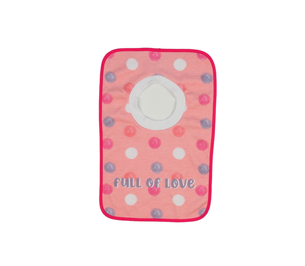 Oranžový bryndák s nápisem 