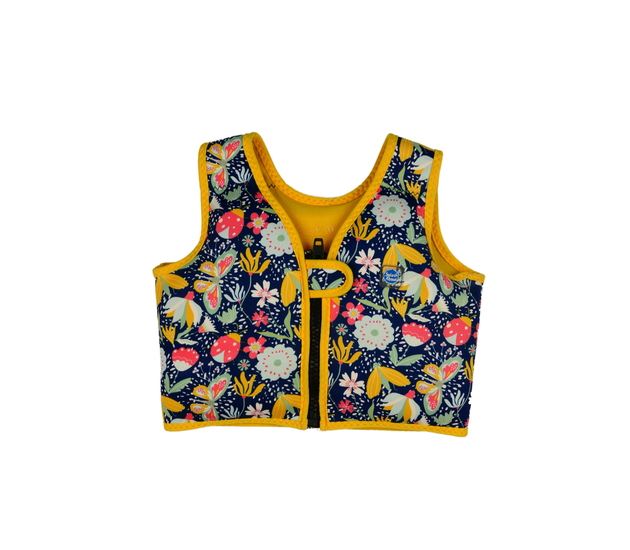 Žlutá květinová plovací vesta Splash About 