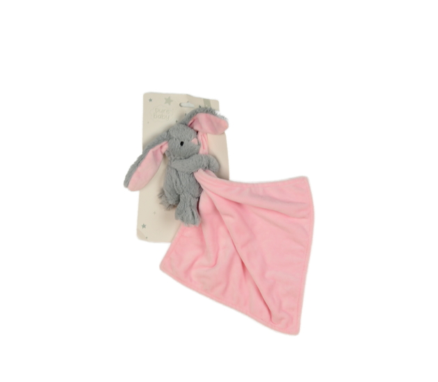 Nový růžovo-šedý usínáček zajíček 
