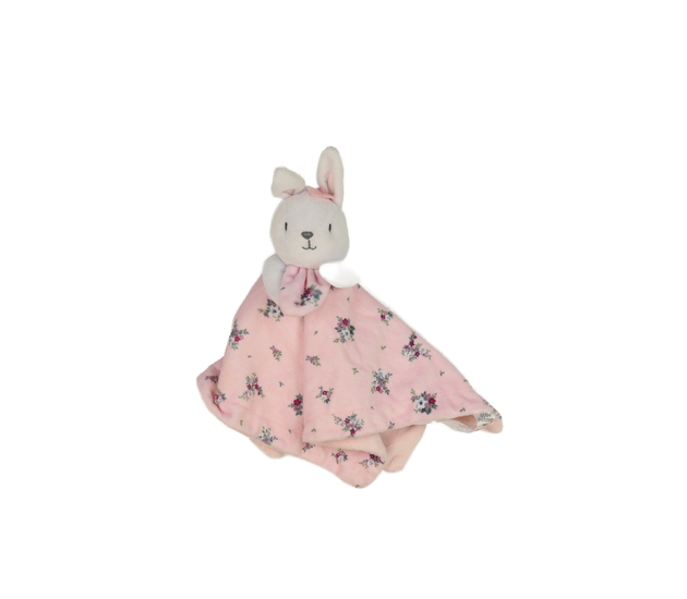 Růžový květinový usínáček zajíček Nutmeg