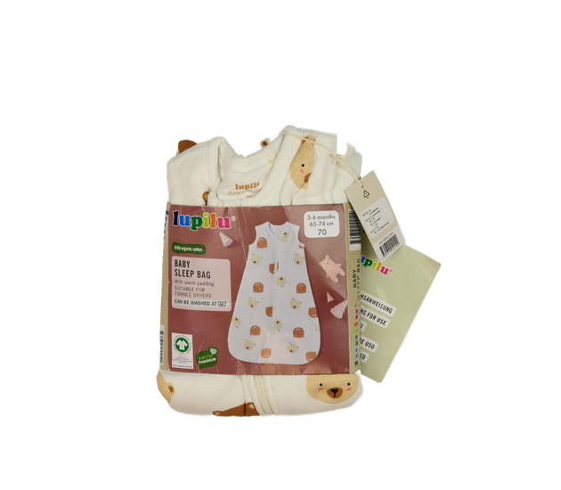 Nový krémový spací pytel s medvědy