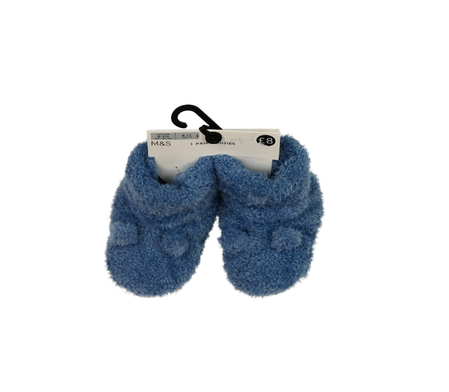 Nové modré chlupaté bačkůrky 