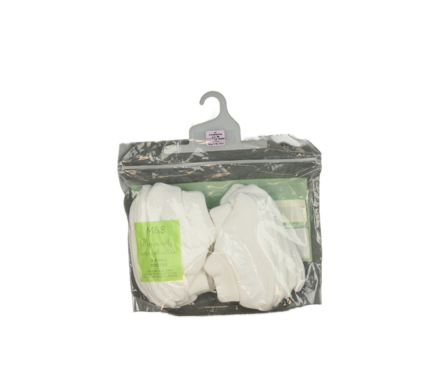 Nové bílé bačkůrky 4 páry M&S
