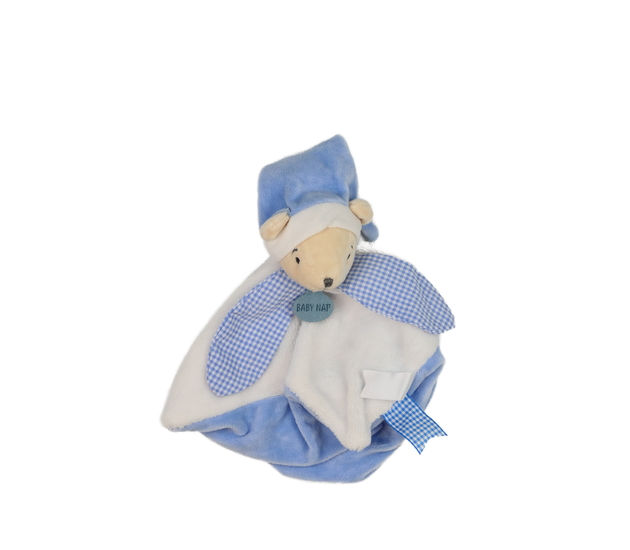 Modro-bílý usínáček medvídek