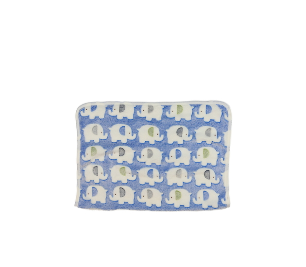 Modrá dečka se slony 70x50 cm