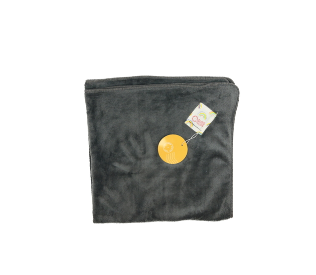 Nová šedá hebká deka 90x80 cm 