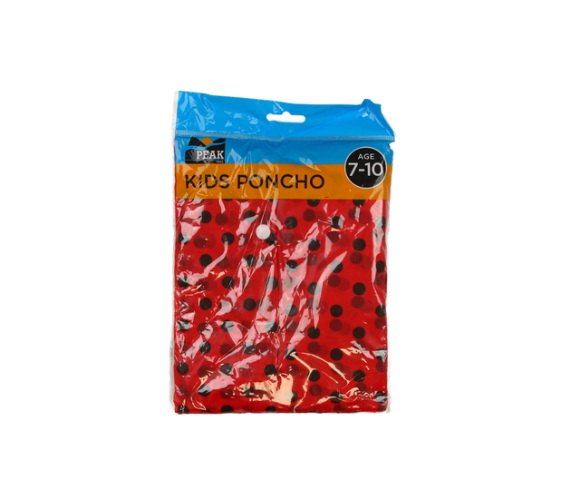 Nové červené pláštěnkové pončo
