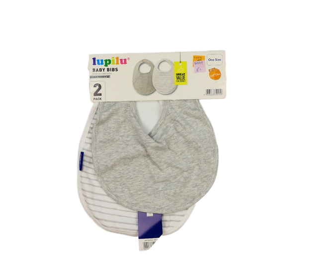 Nový bryndák 2 ks šedý a pruhovaný