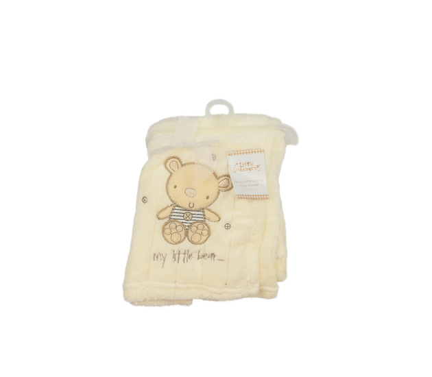 Nová žlutá dečka 70x100 cm s medvídkem 