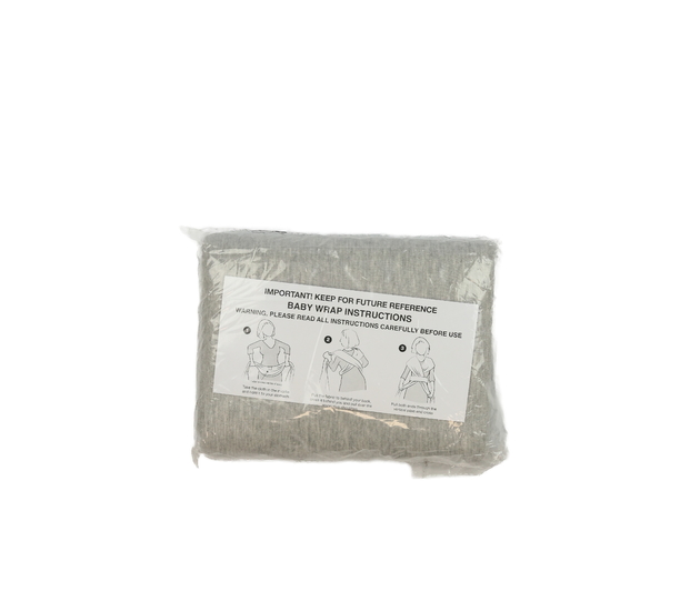 Nový šedý melírovaný zavinovací šátek do 15 kg