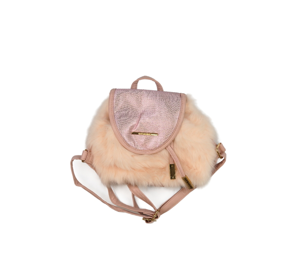 Růžová chlupatá kabelka/batůžek River Island 