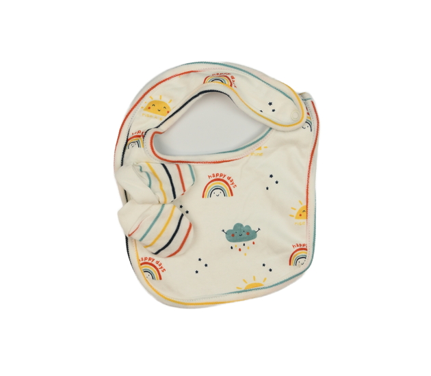 Krémový bryndák a rukavičky 