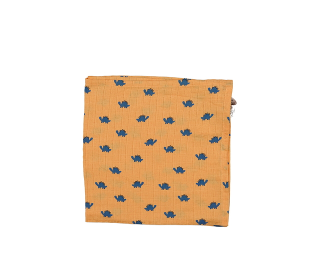 Oranžový dinosauří mušelínový hadřík Next